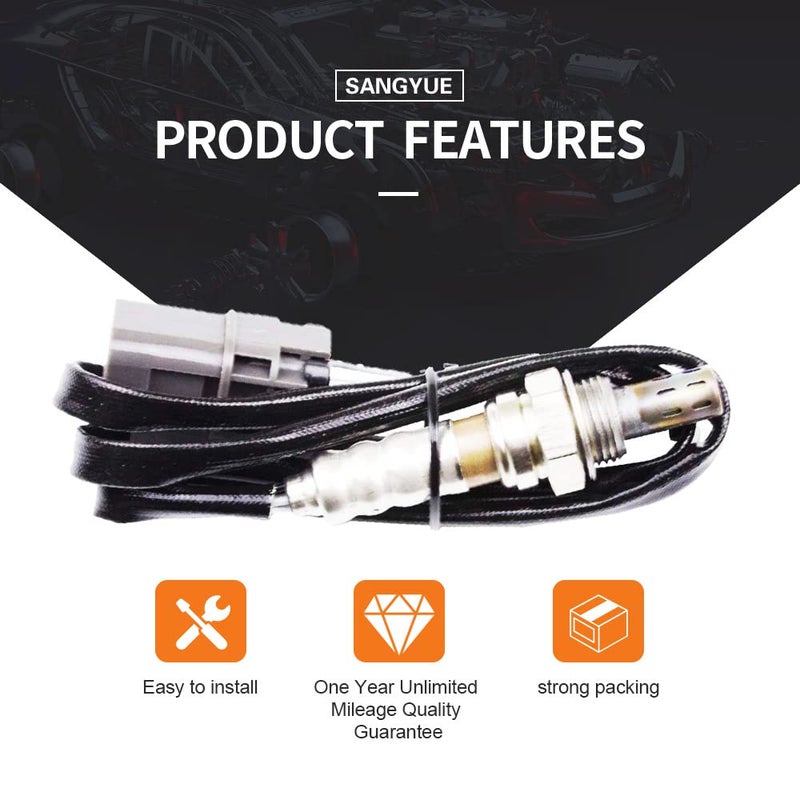 Sangyue Oxygen Sensor for Nissan Pathfinder 1996 1997 1998 1999 2000 3.3L Infiniti Qx4 1997 1998 1999 2000 3.3L Upstream + Downstream 4pcs - Image 4